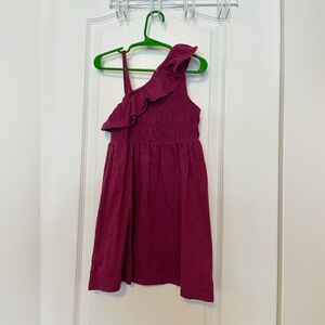 Old Navy Berry One-Shoulder Ruffle Dress